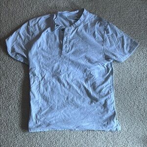 Men's Light Blue Henley Shirt